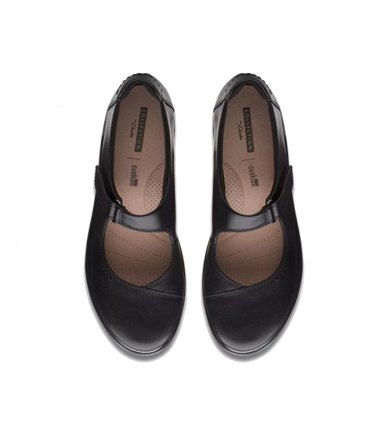 Clarks - Hope Henley Black Leather